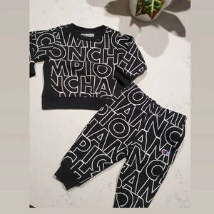 Champion Reverse Weave Allover Block toddler Jogger  Set